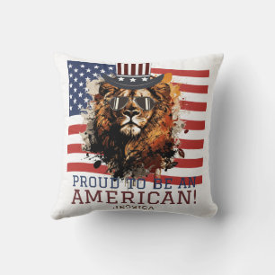 Happy 4th of July Independence Day party Cushion