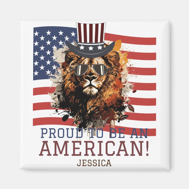 Happy 4th of July Independence Day party  Magnet (Front)
