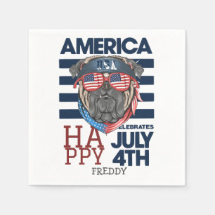 Happy 4th of July Independence Day party Napkin
