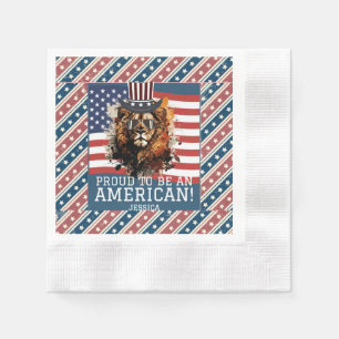 Happy 4th of July Independence Day party  Napkin