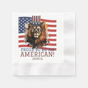 Happy 4th of July Independence Day party Napkin