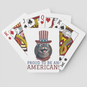 Happy 4th of July Independence Day party Playing Cards