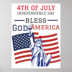 Happy 4th of July Independence Day party  Poster