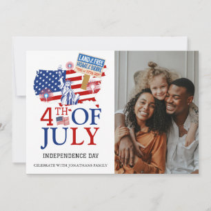 Happy 4th of July Independence Day Photo Holiday Card