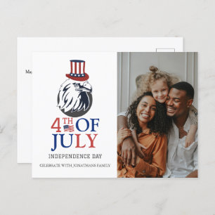 Happy 4th of July Independence Day Photo Holiday Postcard