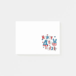 Happy 4th of July Independence Day Post-it Notes