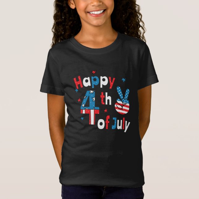 Happy 4th of July Independence Day T-Shirt (Front)