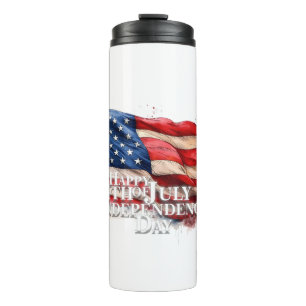 Happy 4th of July - Independence Day Thermal Tumbler
