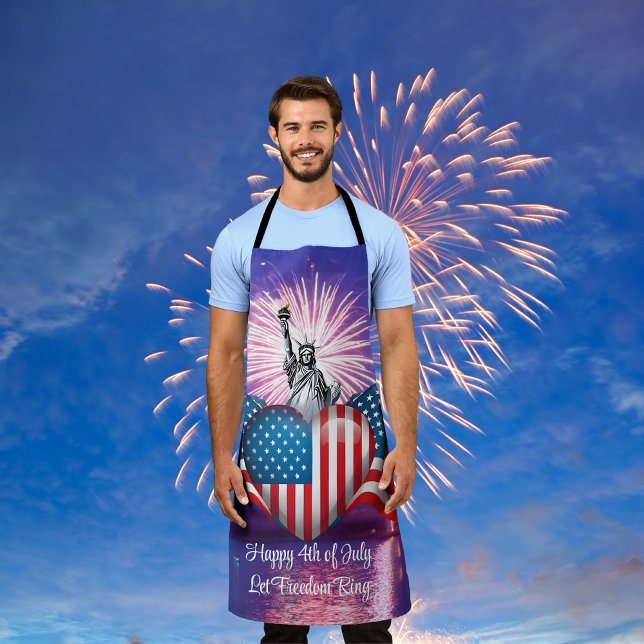 Happy 4th of July "Let Freedom Ring" Apron (Creator Uploaded)