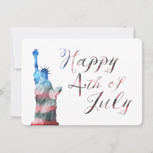 Happy 4th of July (liberty bokeh) Invitation