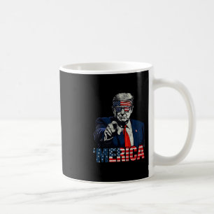 Happy 4th Of July merica Trump American Flag Usa 1 Coffee Mug