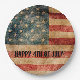 Happy 4th of July Paper Plate