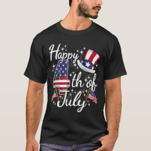 Happy 4th Of July Patriotic American Flag Usa Men T-Shirt