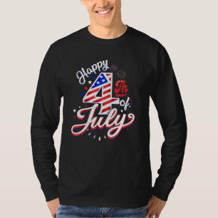 Happy 4th Of July Patriotic American US Flag 4th O T-Shirt