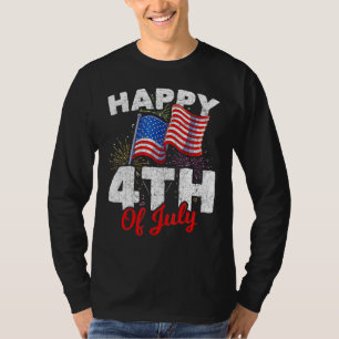 Happy 4th Of July Patriotic American US Flag 4th O T-Shirt