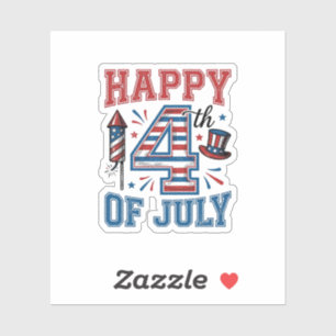 Happy 4th of July Patriotic Vintage Vector Design_