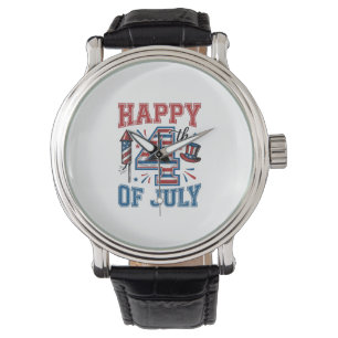 Happy 4th of July Patriotic Vintage Vector Design_ Watch