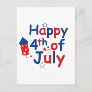 Happy 4th of July Postcard