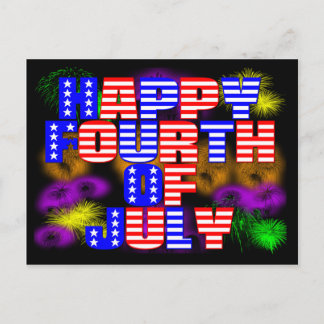 Happy 4th of July Postcard