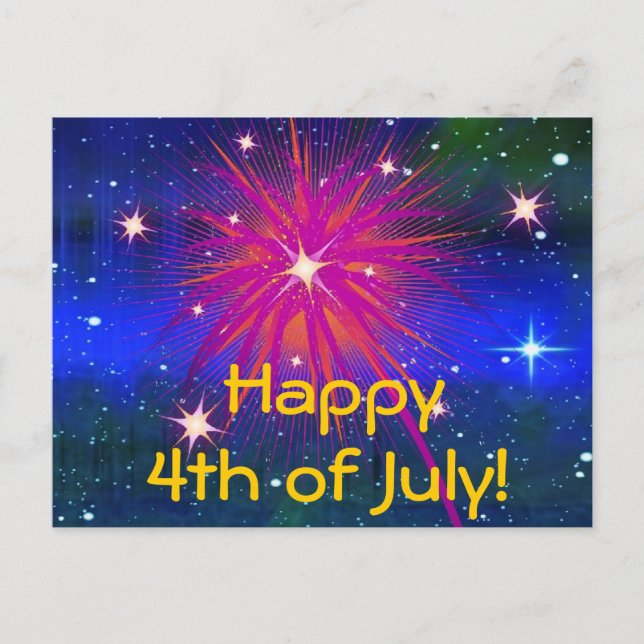 Happy 4th of July Postcard2 Postcard (Front)