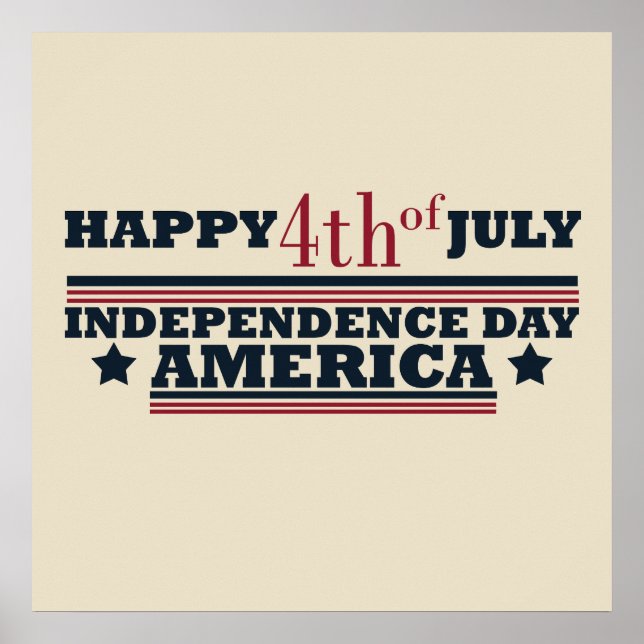 Happy 4th of july poster (Front)