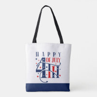 Happy 4th of July Red White and Blue