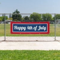 Happy 4th of July Red White Blue Party Big