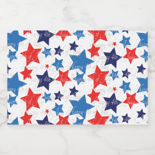 Happy 4th of July Sparkling Wine Label