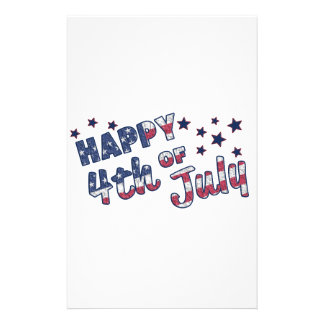 July 4 Independence Day Custom Stationery Templates, July 4 ...
