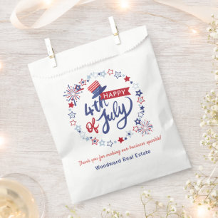 Happy 4th of July Summer Pop by Personalised Favour Bags