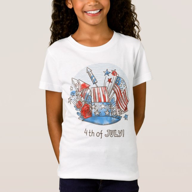 Happy 4th of July  T-Shirt (Front)
