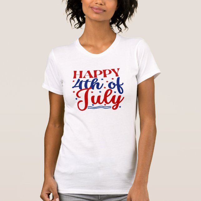 Happy 4Th Of July T-Shirt (Front)