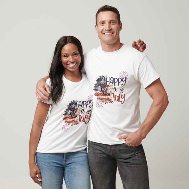 Happy 4th Of July T-Shirt (Unisex)