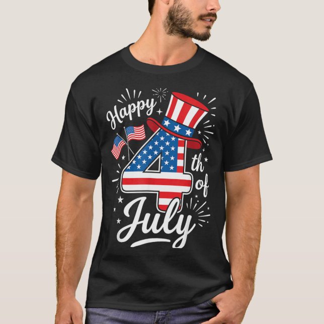 Happy 4th of July T-Shirt (Front)