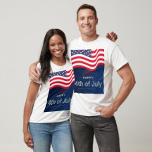 Happy 4th of July T-Shirt | Patriotic USA Flag