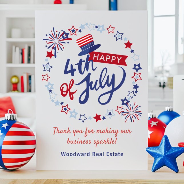 Happy 4th of July | Thank you Business Budget Card (Creator Uploaded)