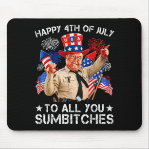 Happy 4th Of July To Crazy Friends Patriotic Women Mouse Pad