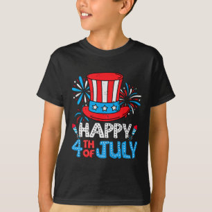 Happy 4th Of July Top Hat Us Flag Patriotic Men Wo