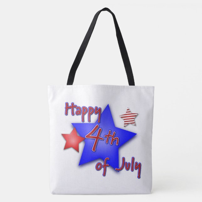 Happy 4th of July Tote Bag (Front)