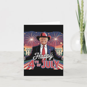 Happy 4th Of July Trump Independence Day Card