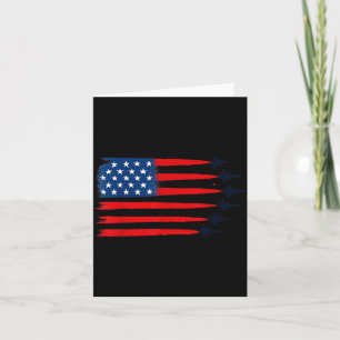 Happy 4th of July US Flag American 4th of July Card