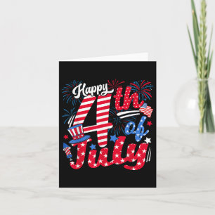 Happy 4th Of July Us Flag American 4th Of July Ind Card