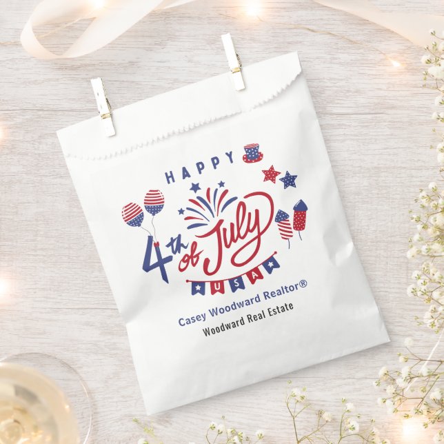 Happy 4th of July USA | Summer Pop by Customised Favour Bags (Clipped)