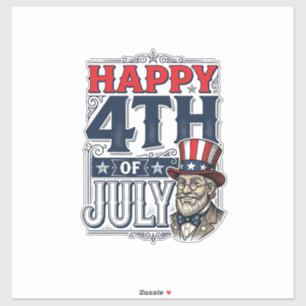 Happy 4th of July Vintage Patriotic Shirt Design_1