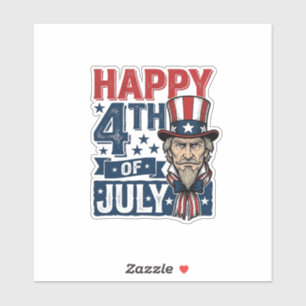 Happy 4th Of July Vintage Patriotic Uncle Shirt_1
