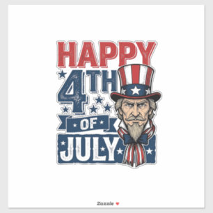 Happy 4th Of July Vintage Patriotic Uncle Shirt_1