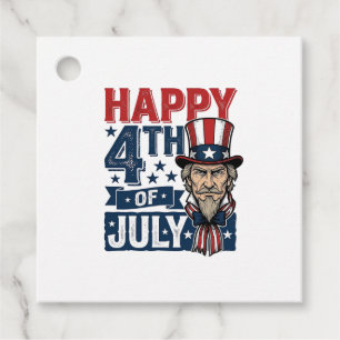Happy 4th Of July Vintage Patriotic Uncle Shirt_1 Favour Tags