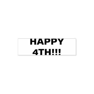 Happy 4th self-inking stamp
