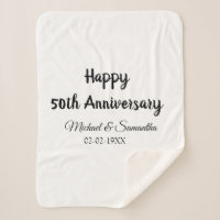 Happy 50th anniversary add couple name date weddin