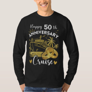 Happy 50th Anniversary Cruise Tee Golden Wedding C
